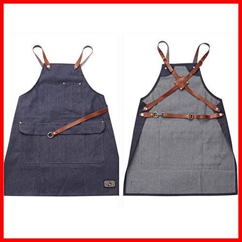 在庫 KNIGHT ROYAL TOKYO 理容室 Type4 美容室 デニムエプロン BARBER GRIMSTEADS Lサイズ