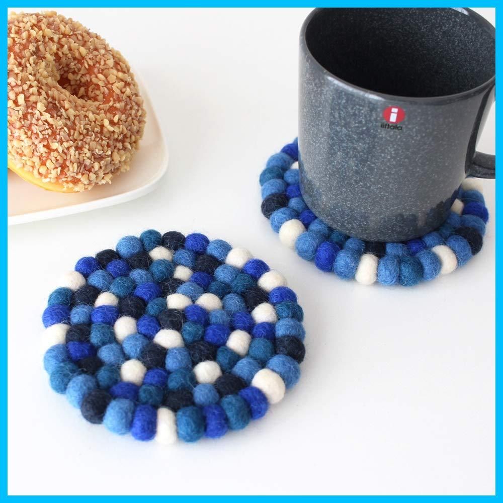 新着商品 2枚セット コースター フィンランド100ブルー ラウンド フェルト DEKORANDO デコランド WWW_OPDRERGINERDOGAN_COM