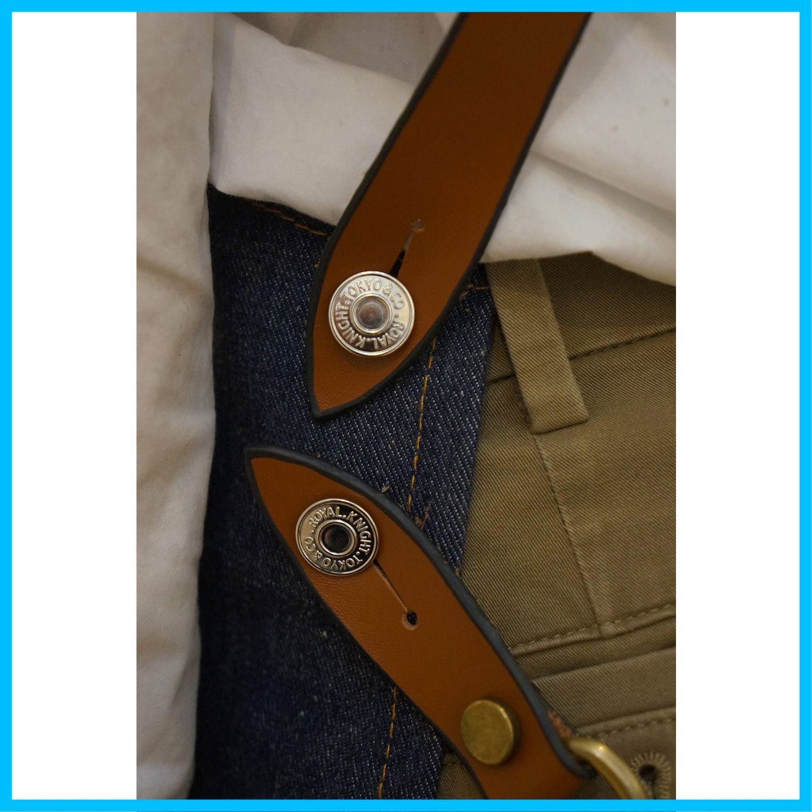 在庫 KNIGHT ROYAL TOKYO 理容室 Type4 美容室 デニムエプロン BARBER GRIMSTEADS Lサイズ