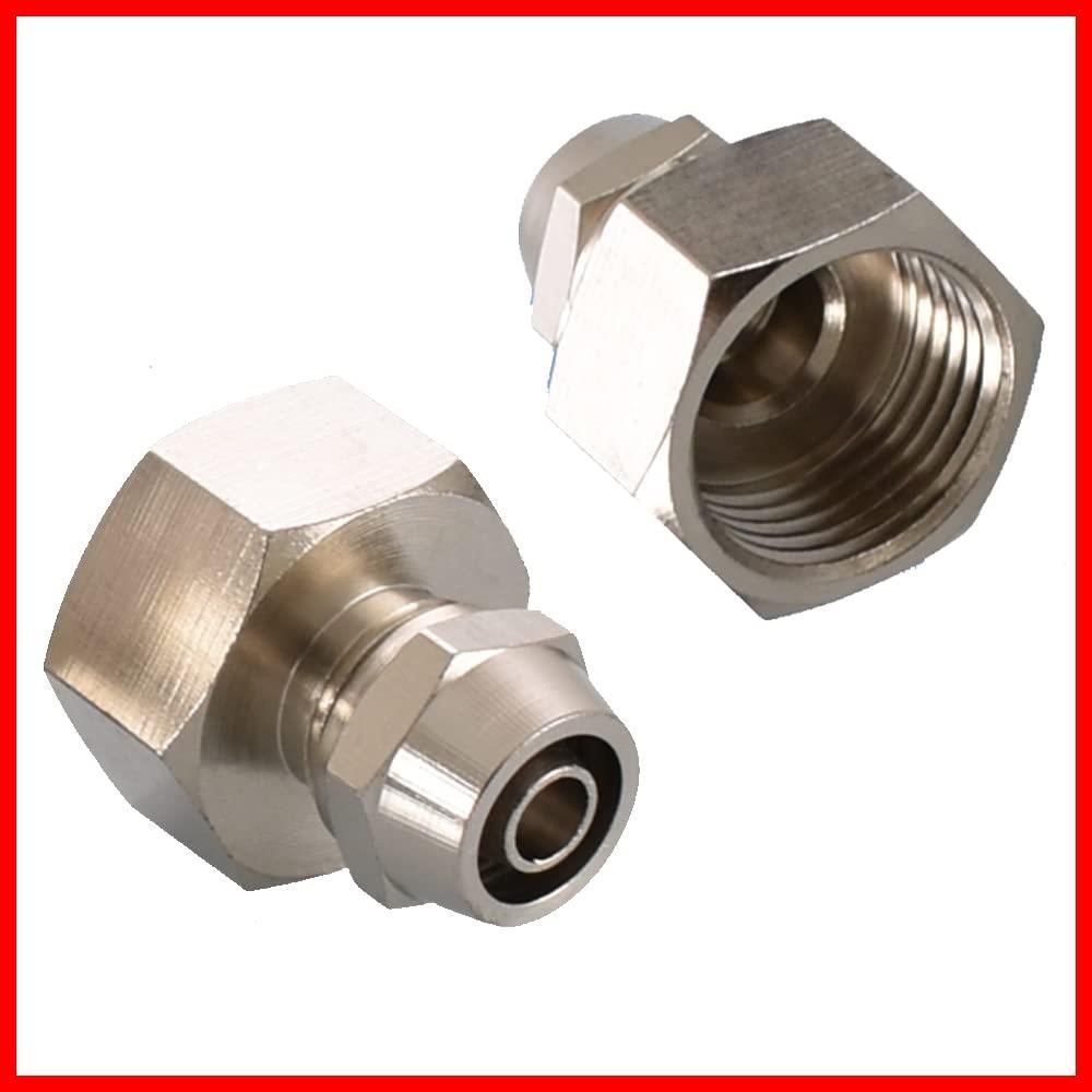 給水フィルター浄水器パイプホースフィッティングを接続するためのスレッドチューブアダプター めねじ 蛇口用真鍮浄水器アダプター G1 2 OD 3 8