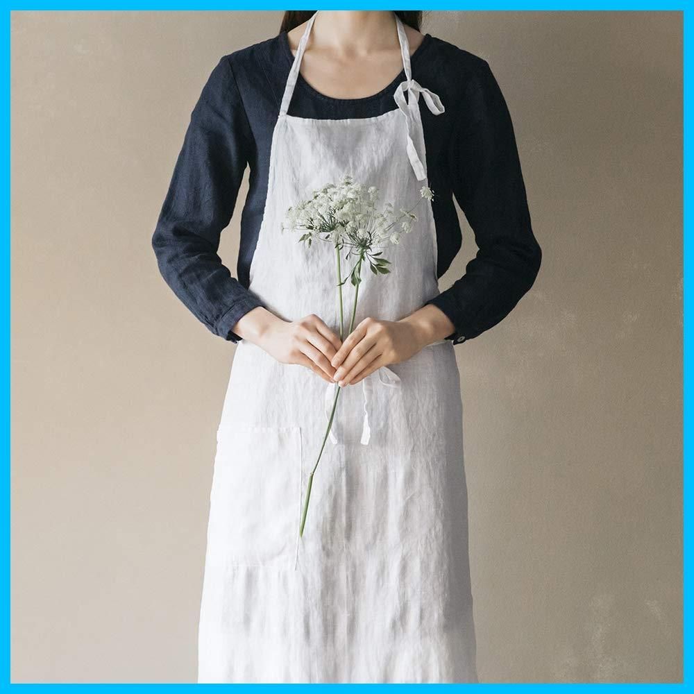 リネンフルエプロン マノン ブラン A297 リーノ エ リーナ Lino e Lina