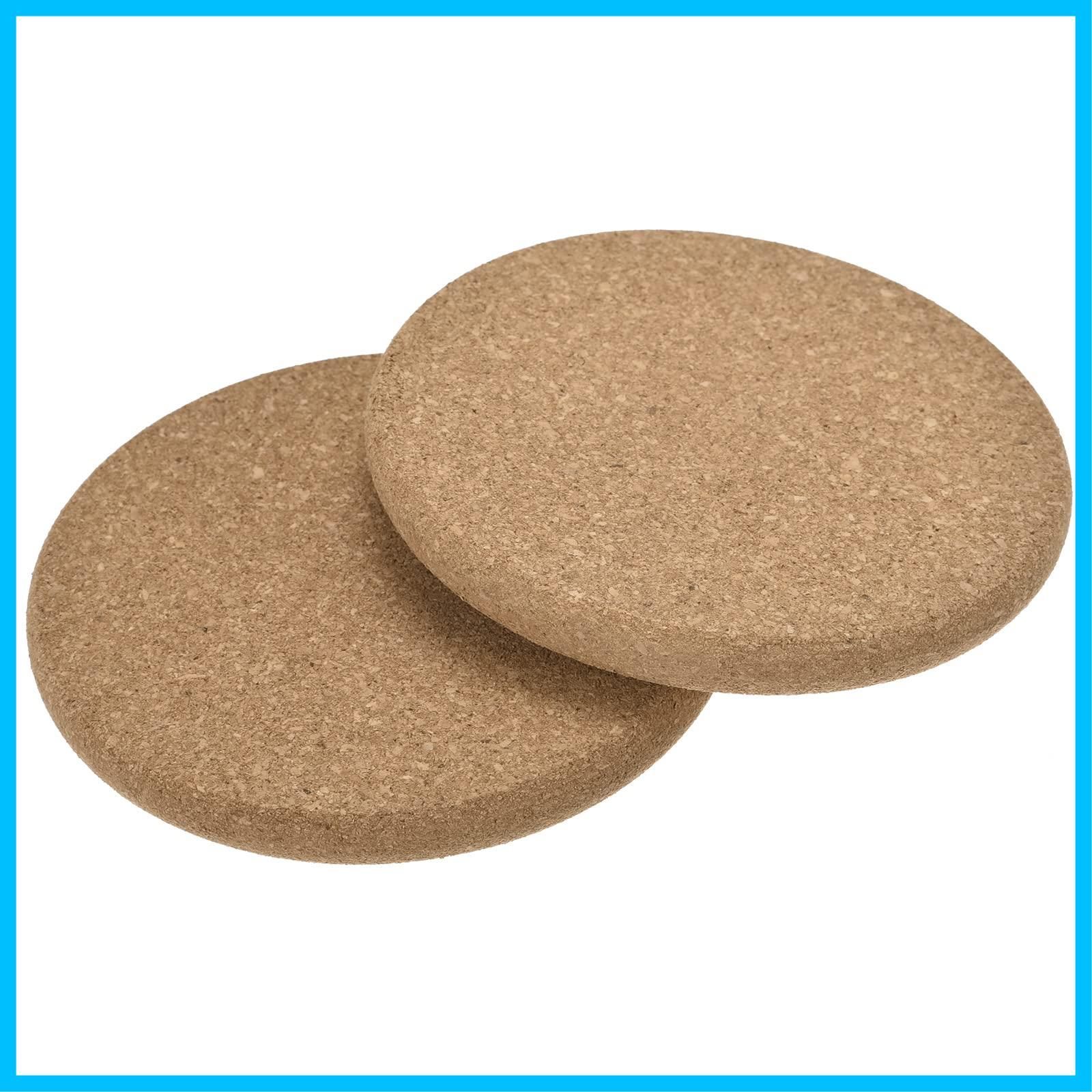 mm 厚さ10 直径100 mm コルクカップマットパッド ラウンドコースター ラウンドエッジ uxcell 2個入り