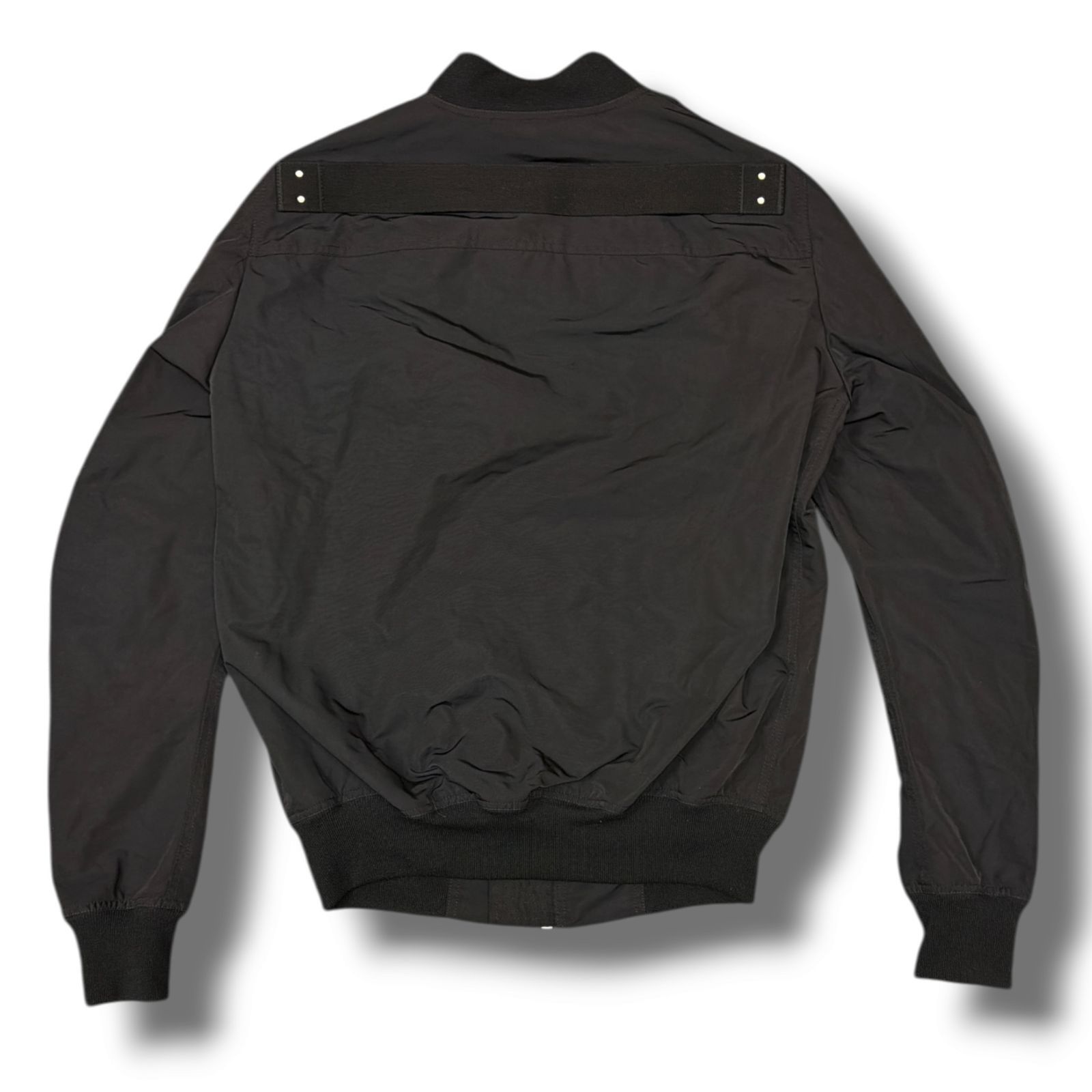 参考上代289300円 Rick Owens 25SS CLASSIC FLIGHT クラシックフライトジャケット ブルゾン リックオウエンス RU01E5778 ブラック 46 2404M5