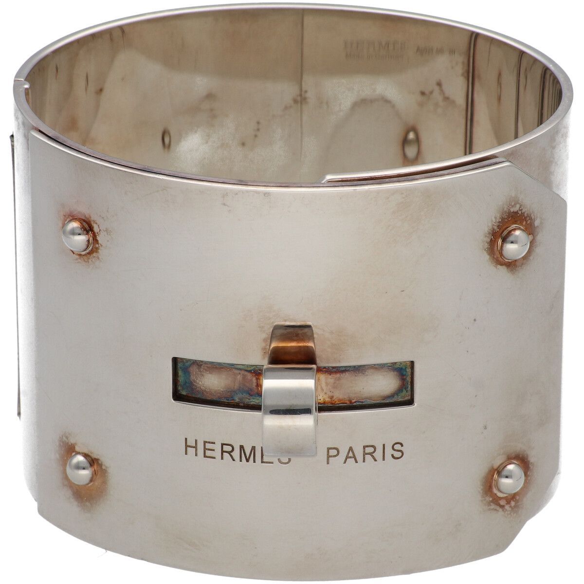 HERMES エルメス ケリーバングル SV925 シルバー ブレスレット メンズ レディース 25024188 AO