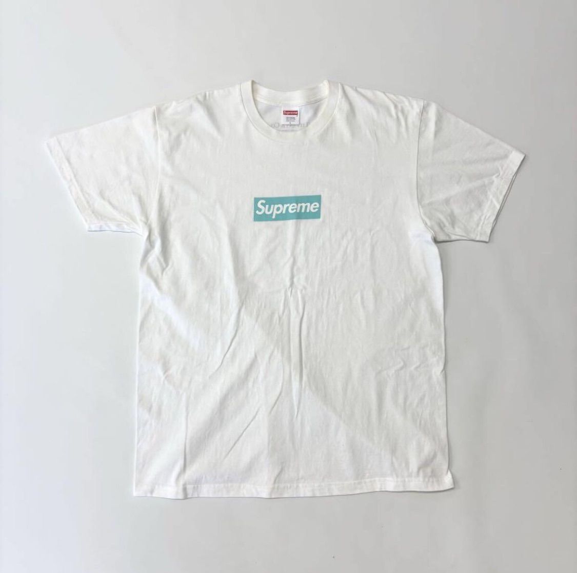 21aw 2021 名作 Supreme x TIFFANY & CO. BOX LOGO TEE シュプリーム