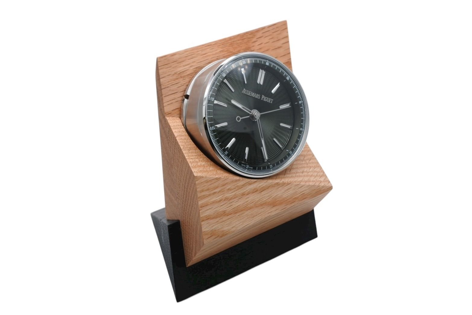 PIGUET オーデマピゲ 置き時計 CODE 11.59 ステンレス クォーツ シルバー グリーン文字盤 4 b 008736