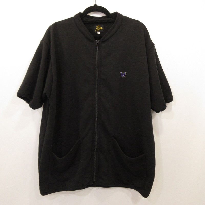 姫路東店 Needles ニードルス ブルゾン Logo embroidery S S blouson KP230 ブラック サイズ M 91