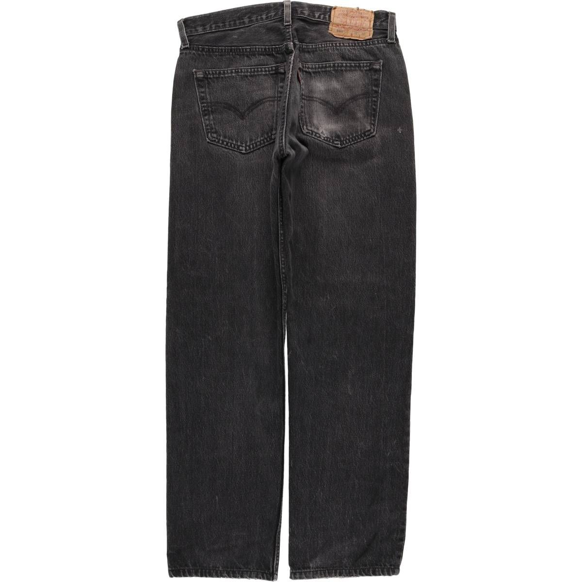 古着 90年代 リーバイス Levi s 501 0660 ブラックデニム ストレートデニムパンツ メンズw 30相当 ヴィンテージ evb 032619