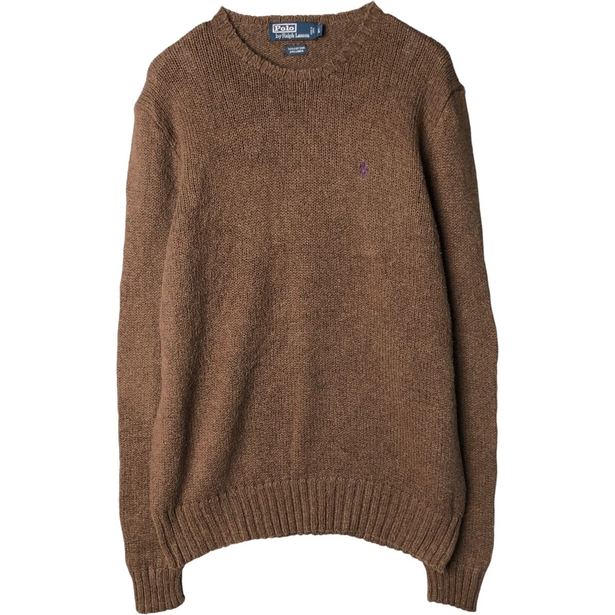 古着 ラルフローレン Ralph Lauren POLO by Ralph Lauren コットンニットセーター メンズL相当 eaa590793