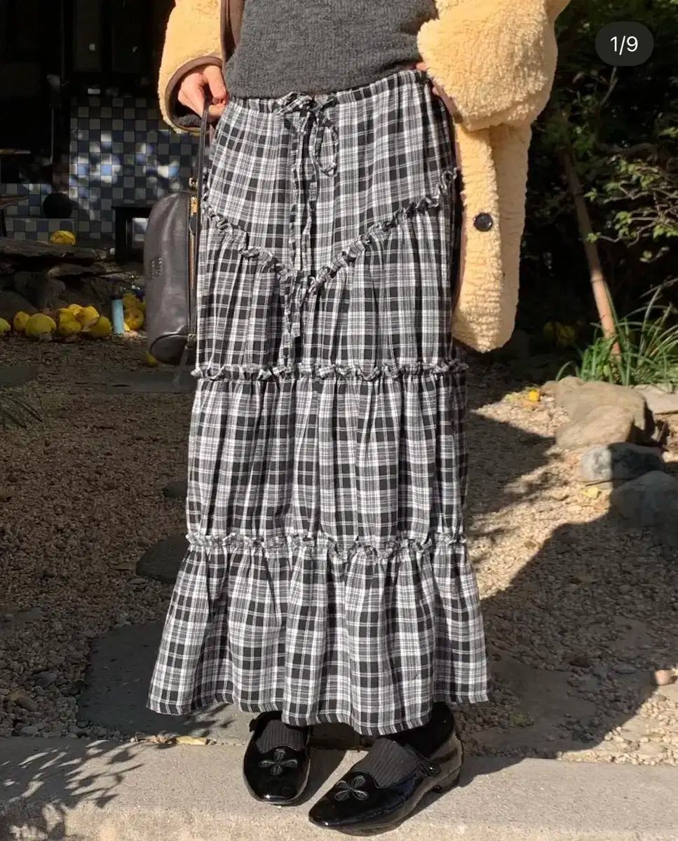 LOVE CODEU ロング丈スカート LOVE CODE U ユーススカート ロングCHECK柄スカート