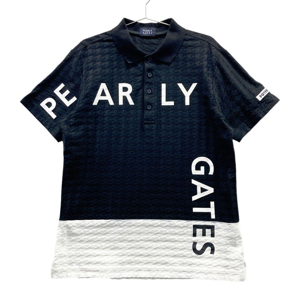 PearlyGates ゴルフシャツ ブラック サイズ6 パーリーゲイツ 半袖
