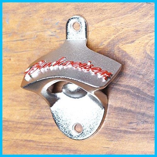 レトロ 居酒屋 Budweiser バドワイザー BAR ボトルオープナー メタルウォールマウント アメリカ雑貨 壁面 栓抜き