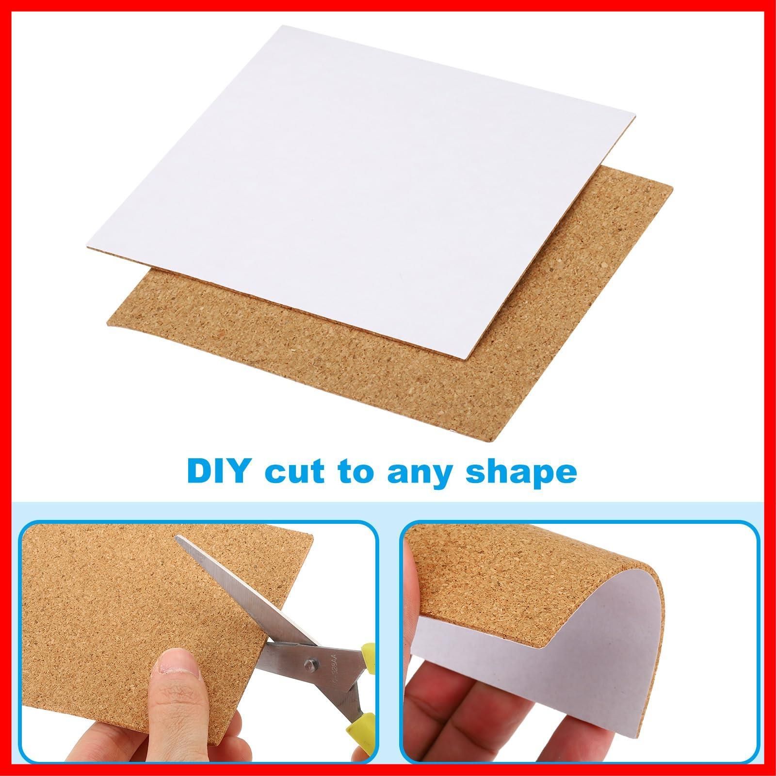 在庫 コースター 25枚セット コルク製 正方形 100x100mm ウッド PATIKIL