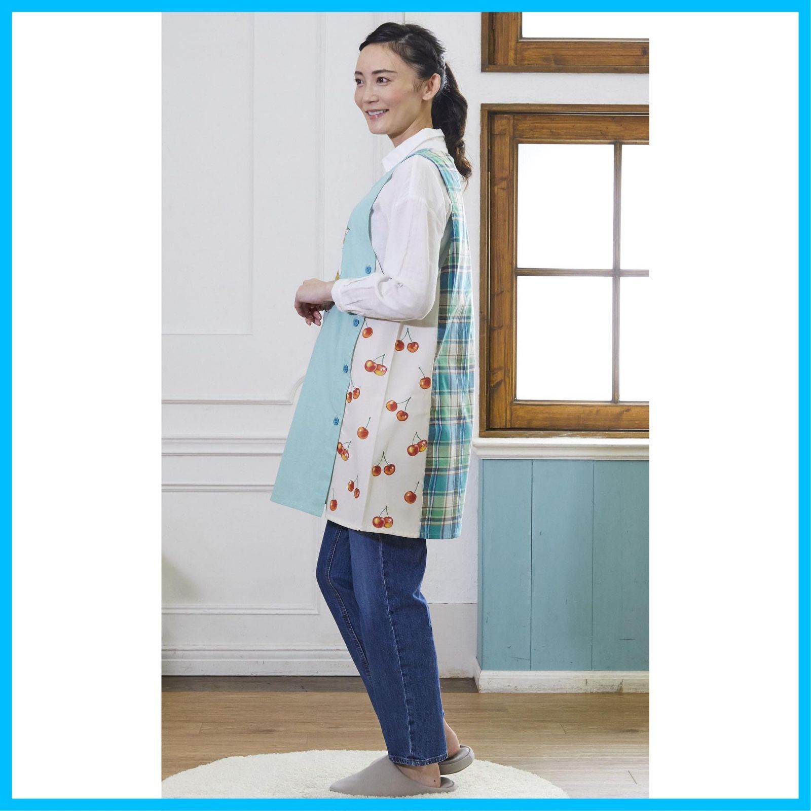 新着商品 飛馬日本 さくらんぼにゃんこ チュニックエプロン WWW_OPDRERGINERDOGAN_COM