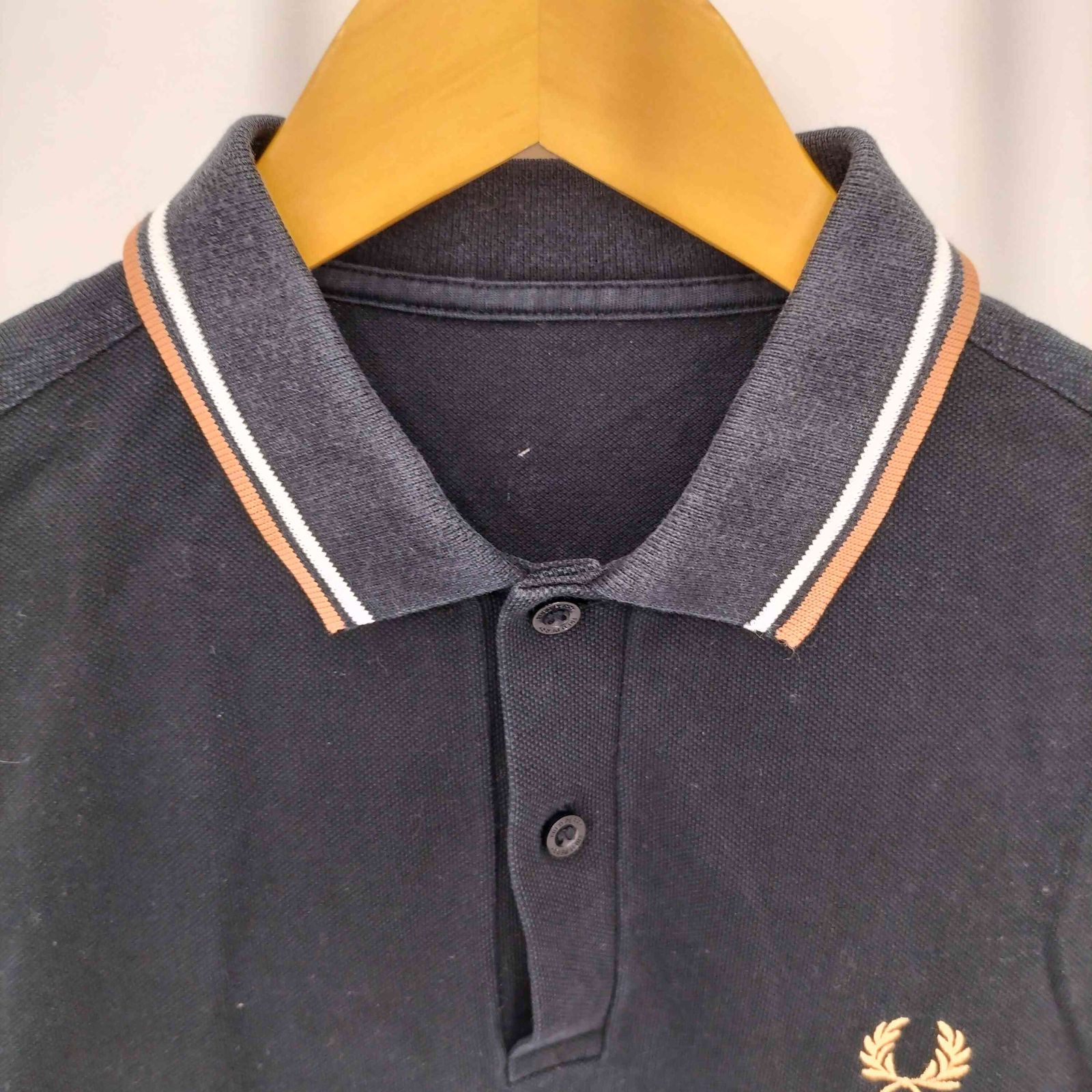 フレッドペリー FRED PERRY ワンポイント刺繍 半袖ポロシャツ メンズ