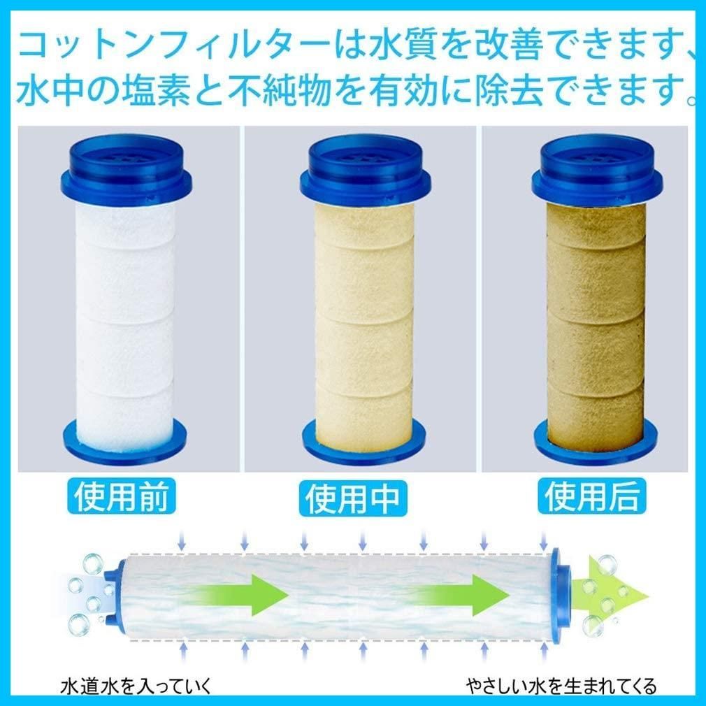 商品 フィルター 3本セット 塩素除去 浄水フィルター シャワーヘッド 消臭 抗菌 浄水機能 節水 残留物を取り除く 水フィルター 濾過