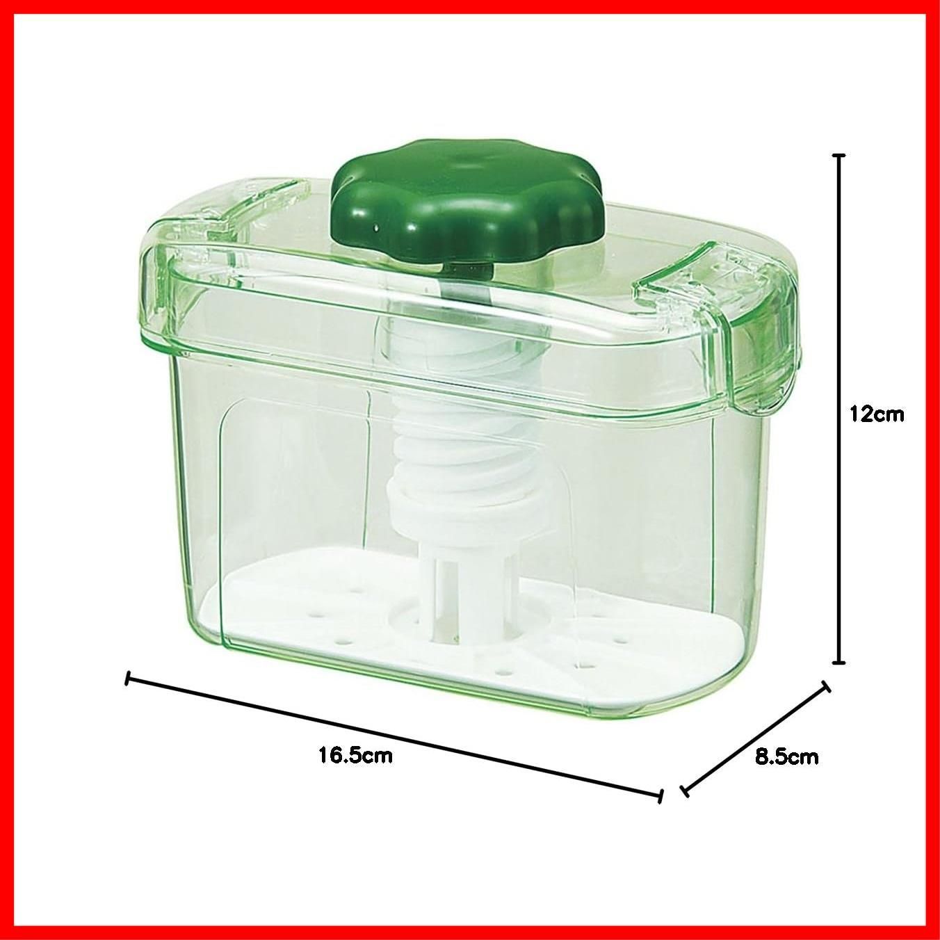 漬物容器 900ml 保存容器 手軽に漬けられる 中身が見やすい トンボ スケルトングリーン ピクレ Gosei K10 幅16.5×奥行8.5×高さ12cm 新輝合成 Shinki