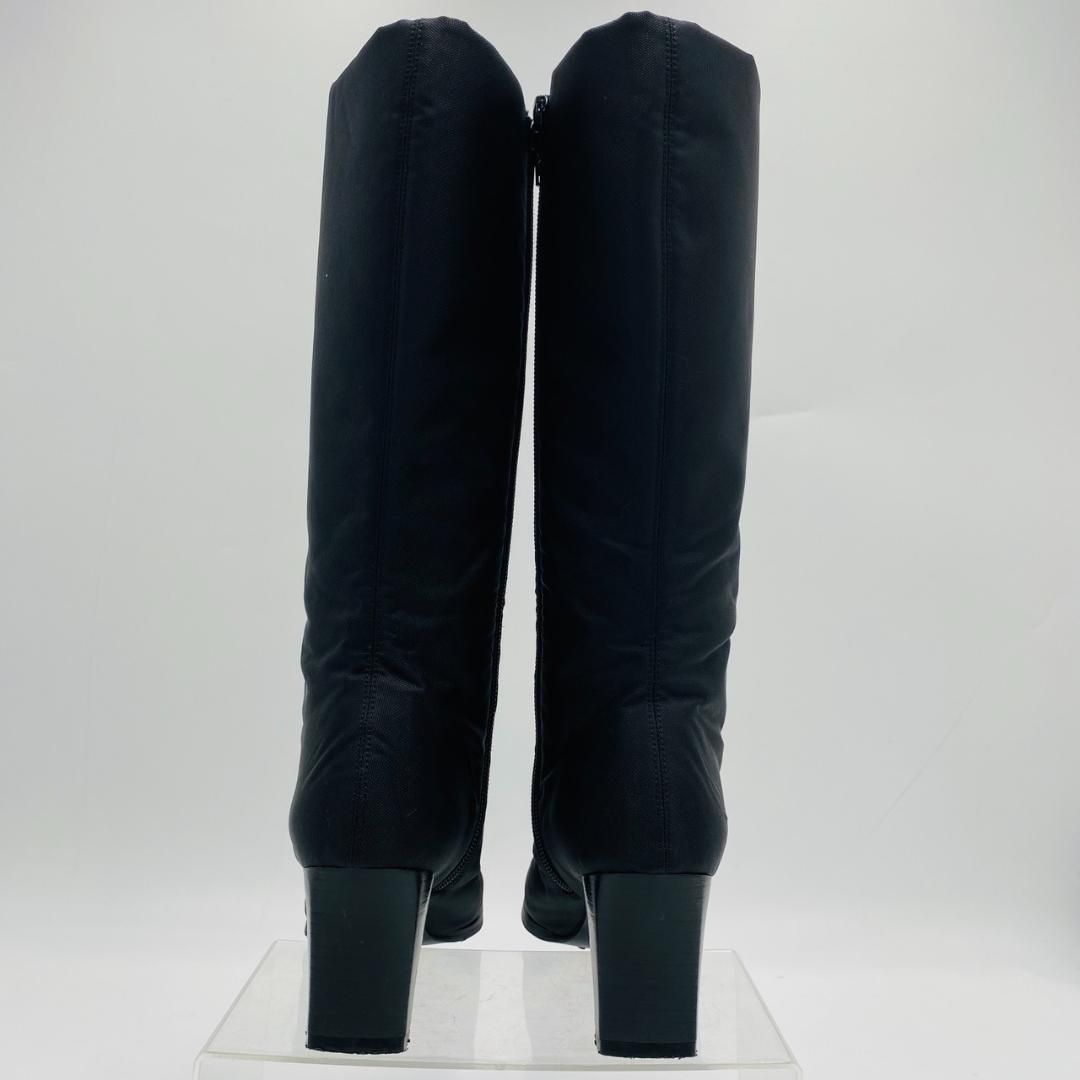 美品 銀座カネマツ ロングブーツ サイドジップ 24 黒 - メルカリ