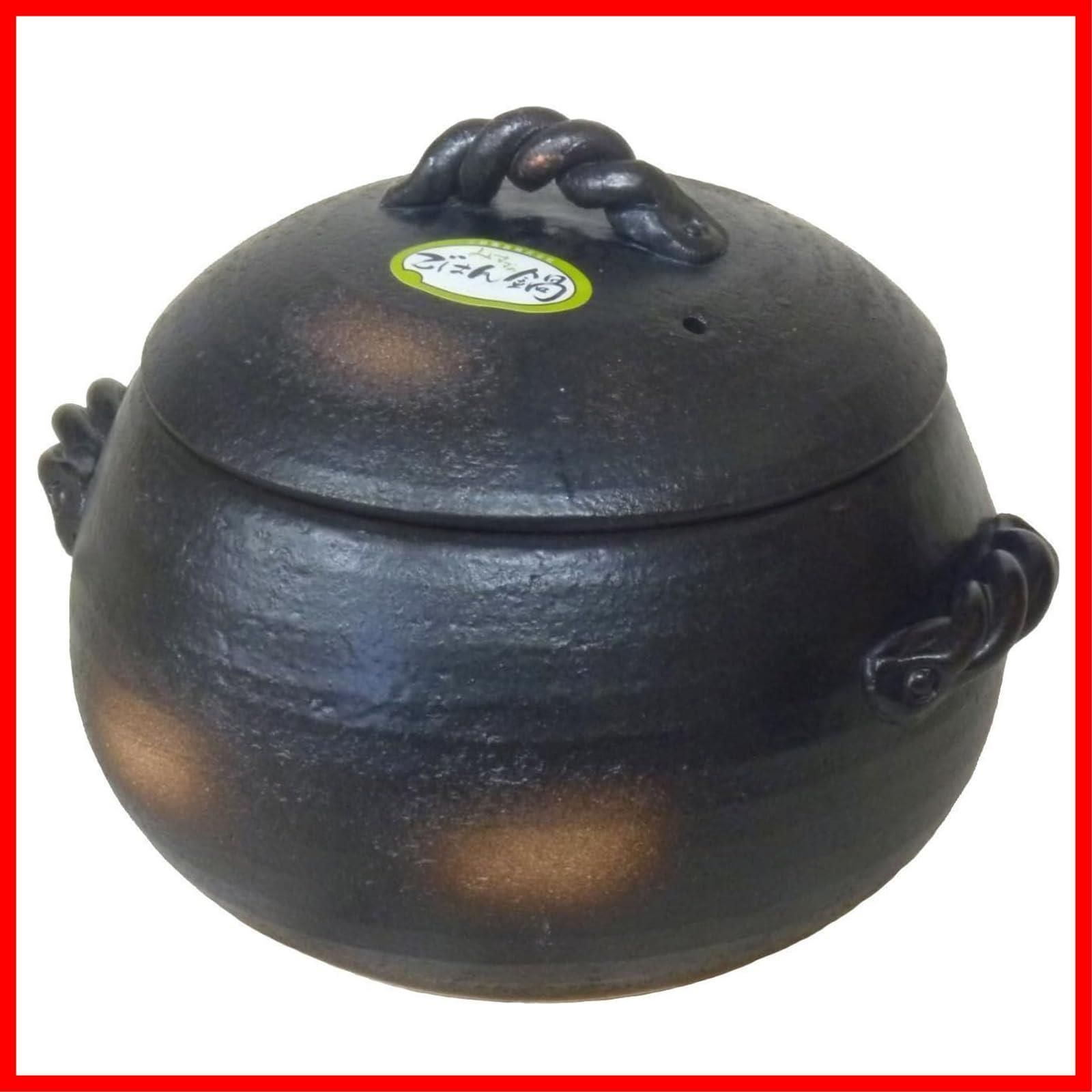 在庫 5合炊き ご飯土鍋 伊賀風 萬古焼 M4807 三鈴陶器 Misuzutouki
