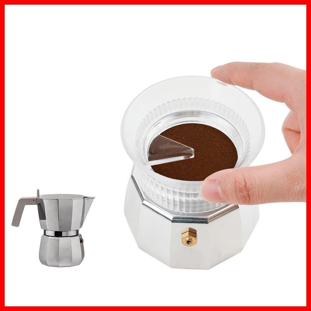 ディストリビューションツール 54mmエスプレッソコーヒーメーカー イタリア製 ドージングファンネル モカエクスプレス モカポット 3カップ watchget 透明