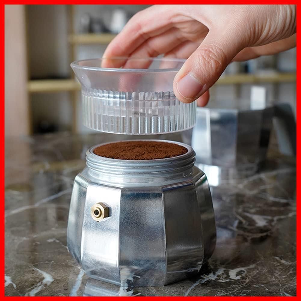 ディストリビューションツール 54mmエスプレッソコーヒーメーカー イタリア製 ドージングファンネル モカエクスプレス モカポット 3カップ watchget 透明