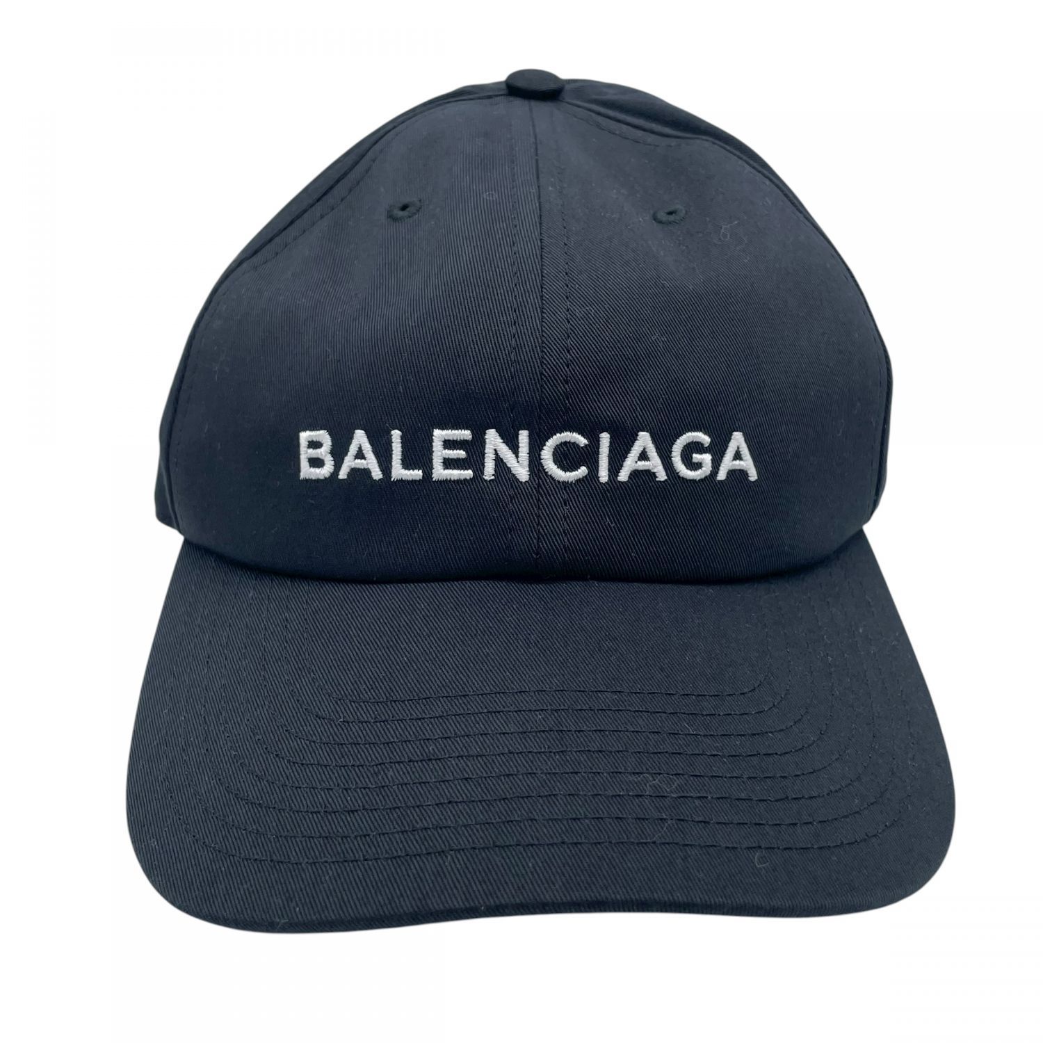 BALENCIAGA バレンシアガ 452245 ロゴベースボールキャップ ブラック メンズ 25032328 KJ