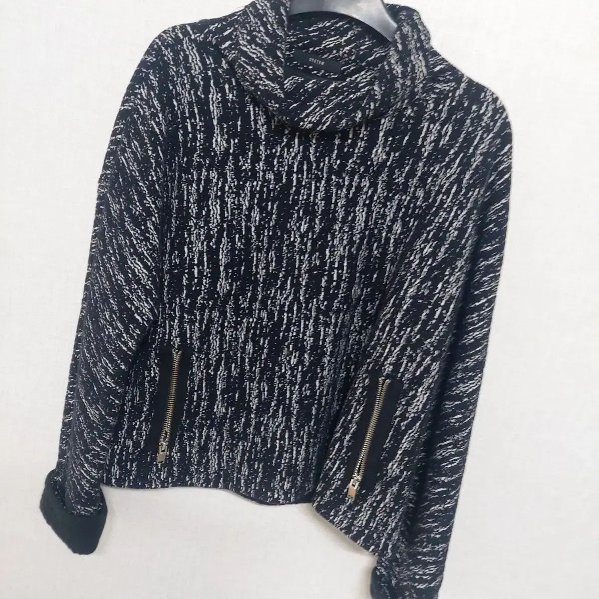 SYSTEMシステムブラックツイードジャケット