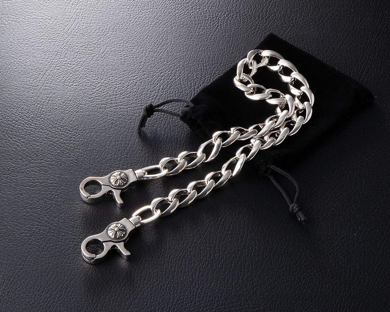 シルバー925 ウォレットチェーン タイニーフック付き キーチェーン