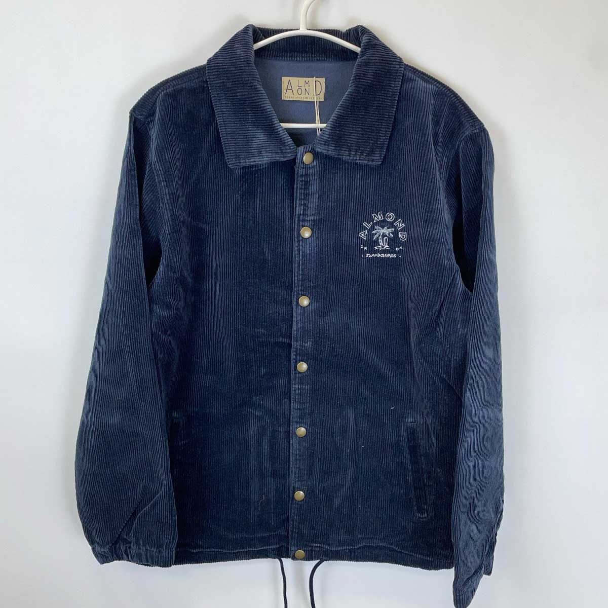 【未使用】Almond Surfboards & Design アーモンド サーフボード デザイン COUDUROY COACH コーデュロイ コーチ ジャケット S ネイビー OZ0008 ユニセックス 未使用】Almond Surfboards & Design アーモンド サーフボード