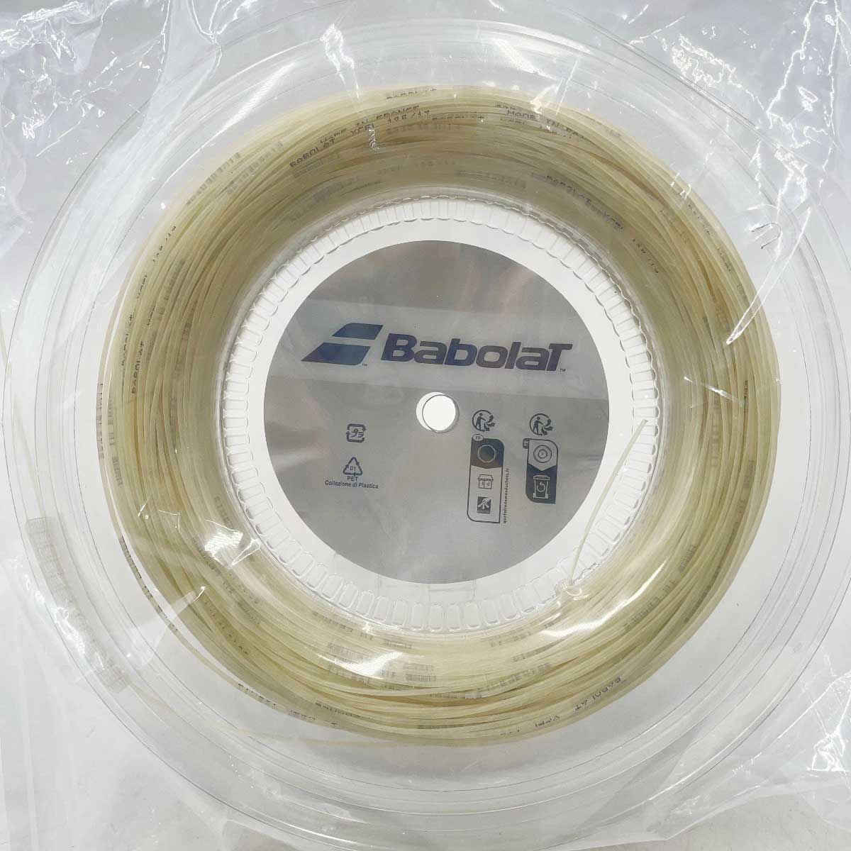  バボラ XCEL エクセル 125 硬式 テニス ストリング ガット 200 m ロール ナチュラル 243110 BABOLAT 1.25 mm ガット テニス