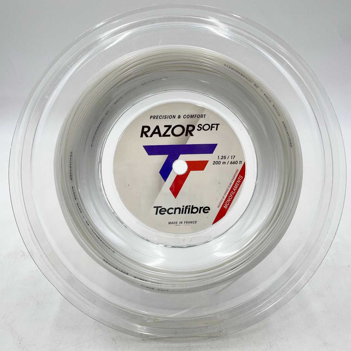 テクニファイバー Tecnifibre 硬式 テニス ストリング ガット レーザーソフト RAZOR SOFT 125 200ｍ ロール ホワイト 1.25mm