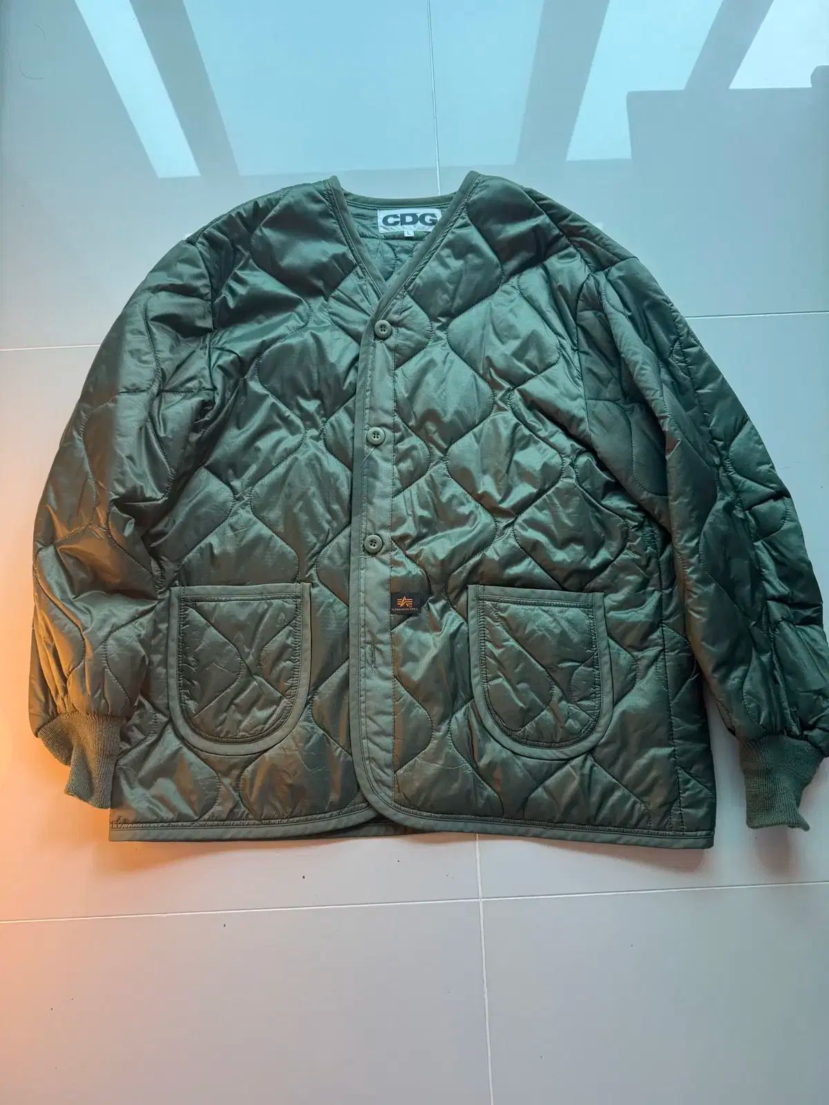 CDG x Alpha Industries キルティングジャケット