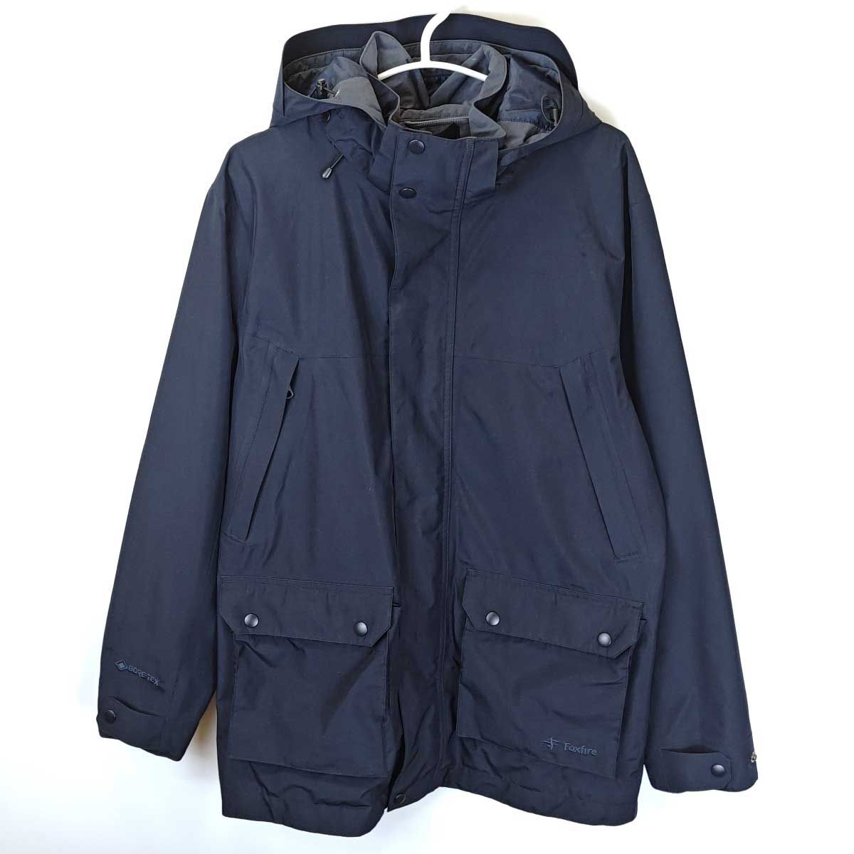 フォックスファイヤー Rydal ライダル ジャケット マウンテンパーカ XL インクブルー 5113020 メンズ Foxfire GORE-TEX