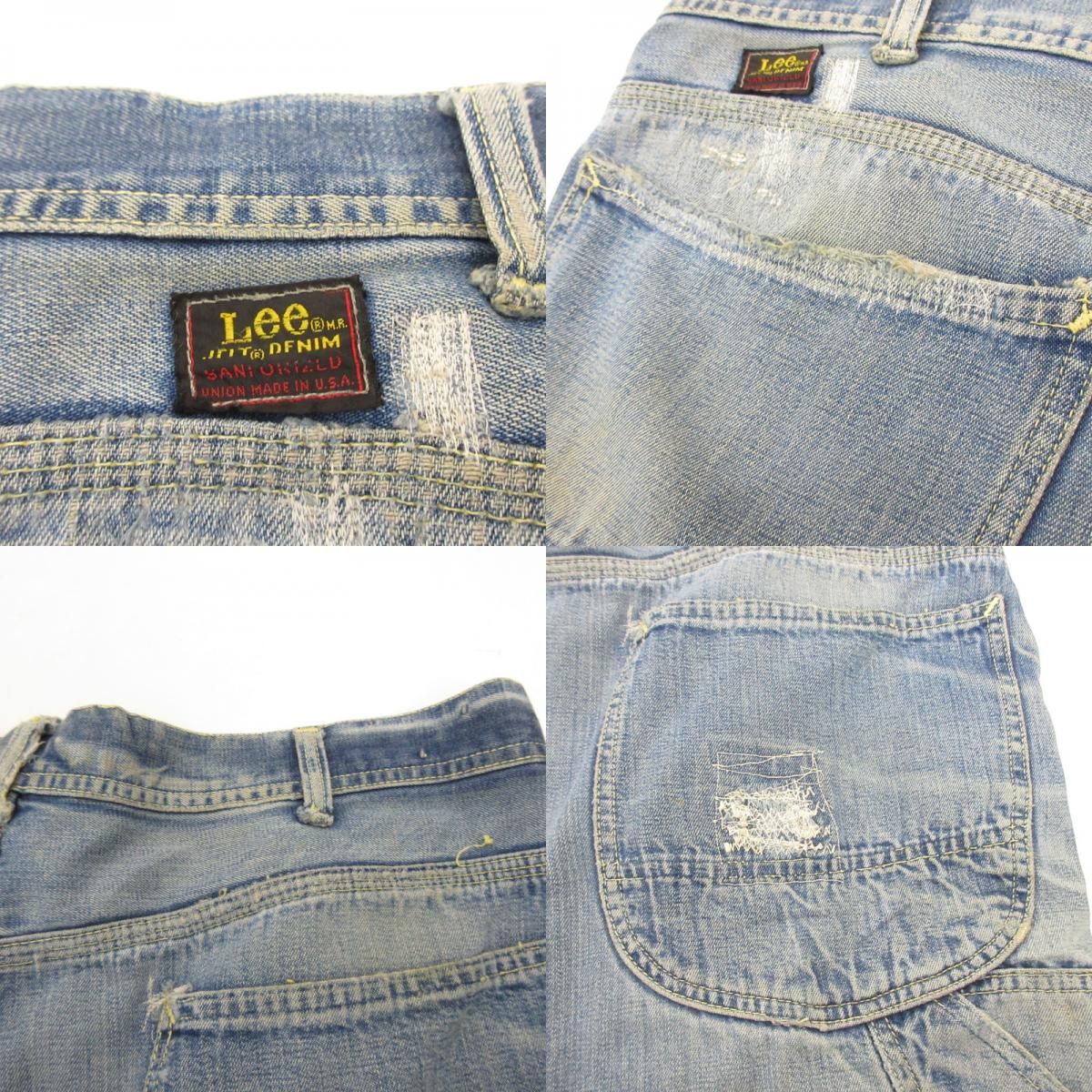 姫路東店】 中古 Lee | リー パンツ JELT DENIM 60S-70S 42TALON 赤