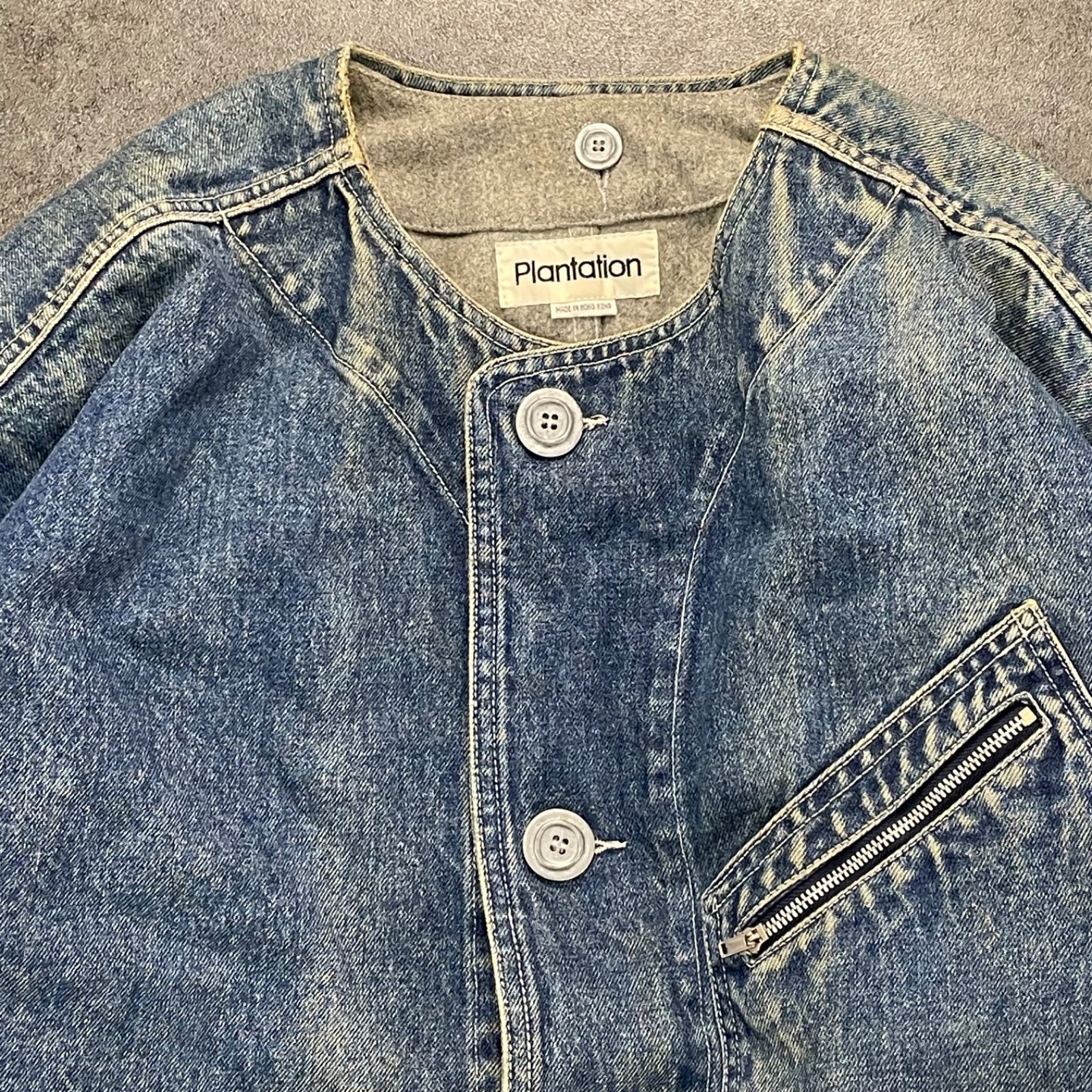 80s 90s Vintage Plantation ISSEY MIYAKE Denim Jacket