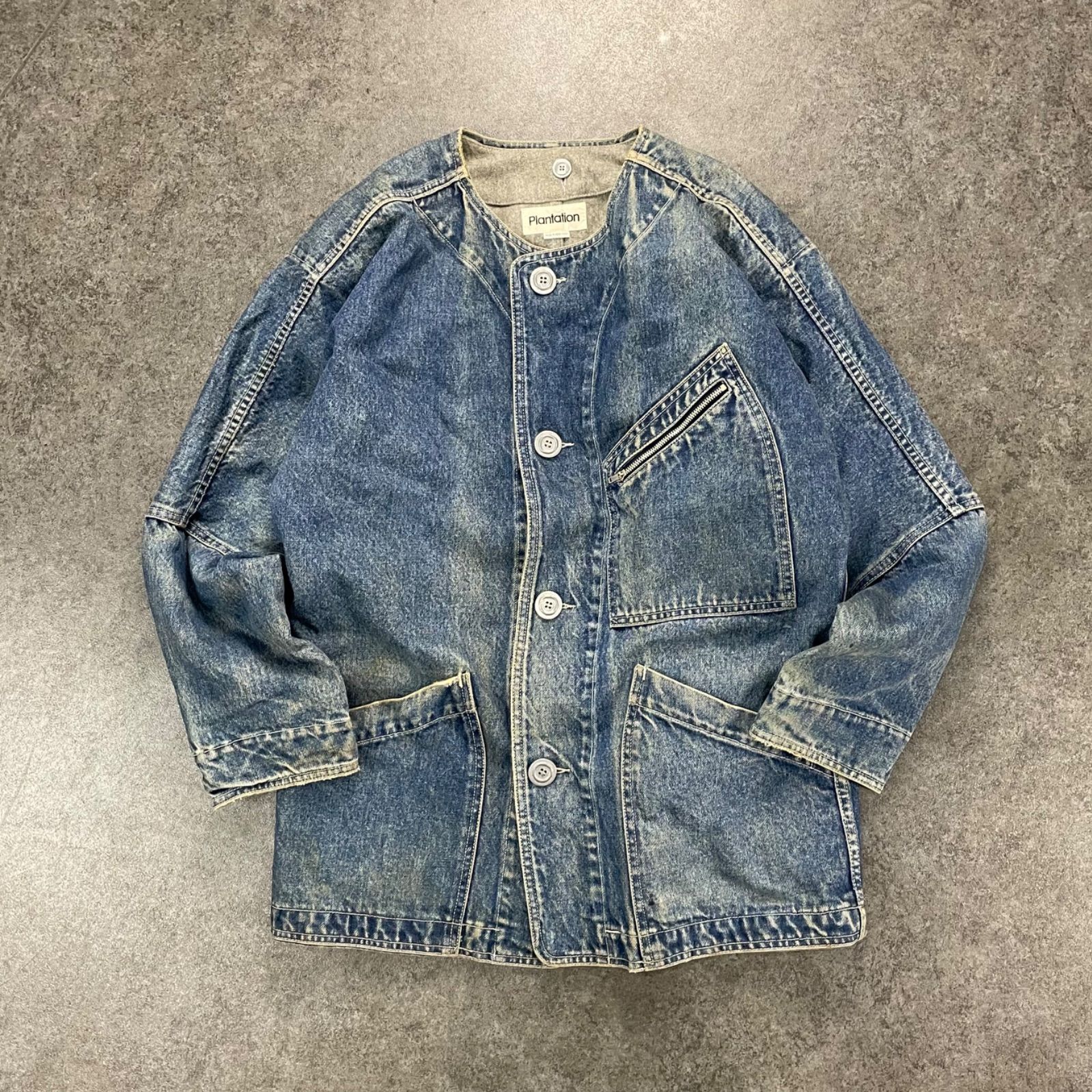 IS イッセイミヤケ　ヴィンテージ　デニムジャケット　80’s 80s 90s Vintage Plantation ISSEY MIYAKE Denim Jacket