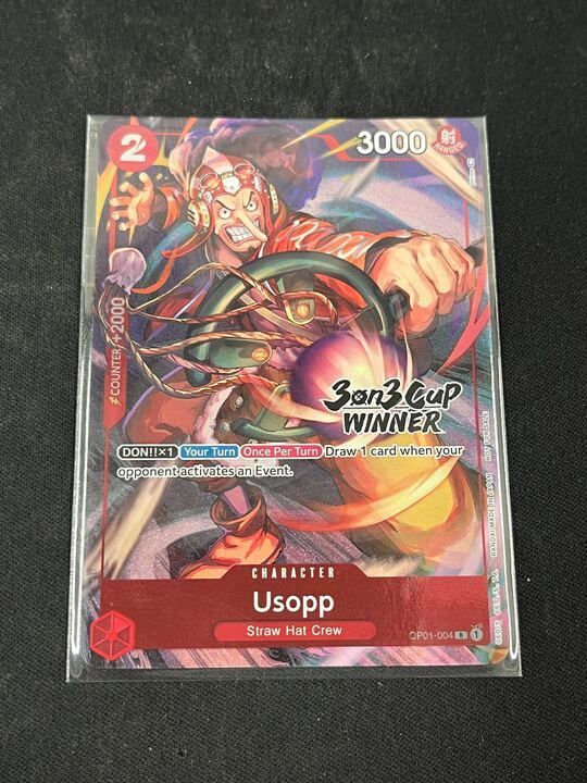 PSA10 世界10枚 ウソップ 3on3 winner 英語 ワンピースカード PSA10 世界に10枚】 ウソップ 3on3 winner 英語 ワンピースカード