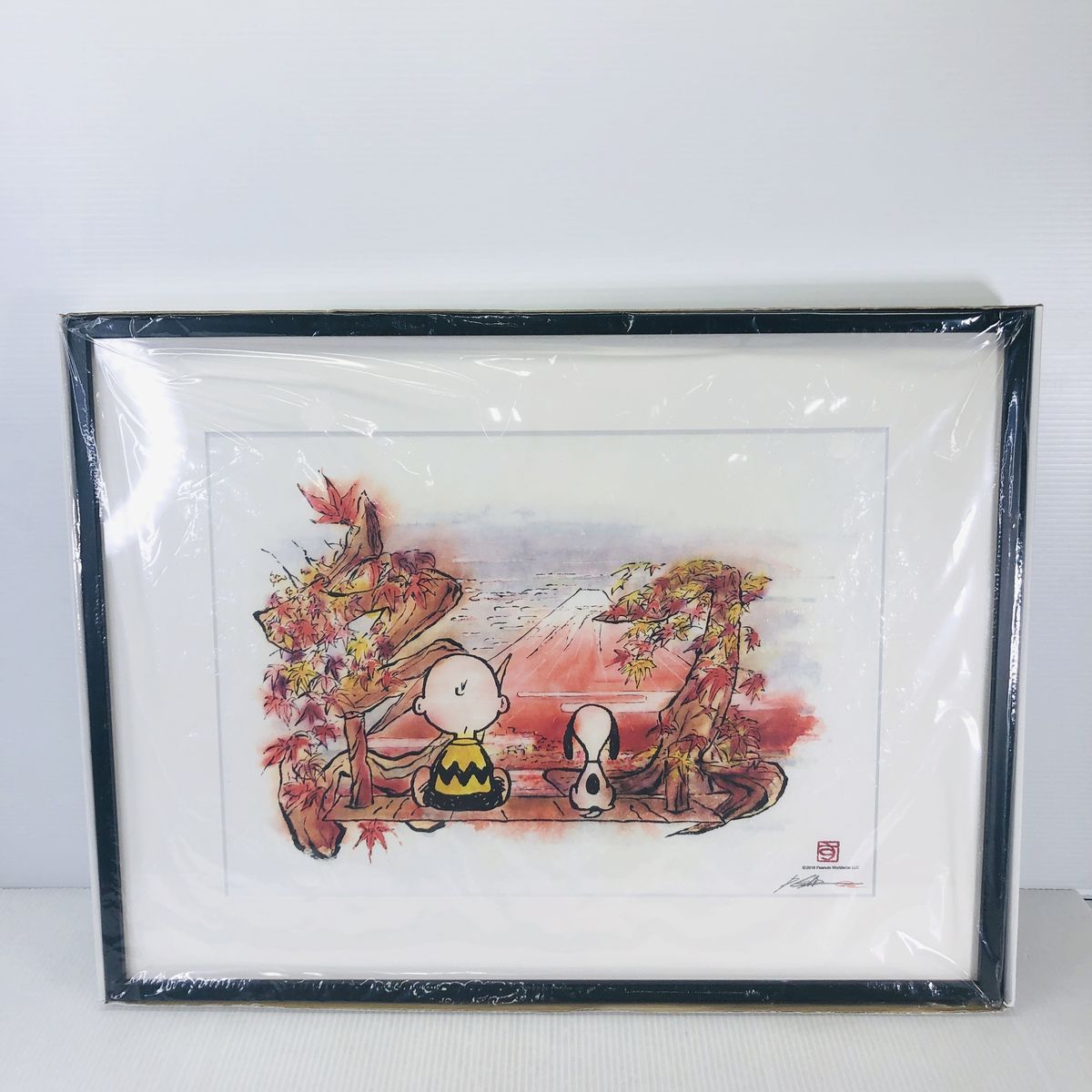 秋富士 額入り スヌーピーファンタレーション グリフアート