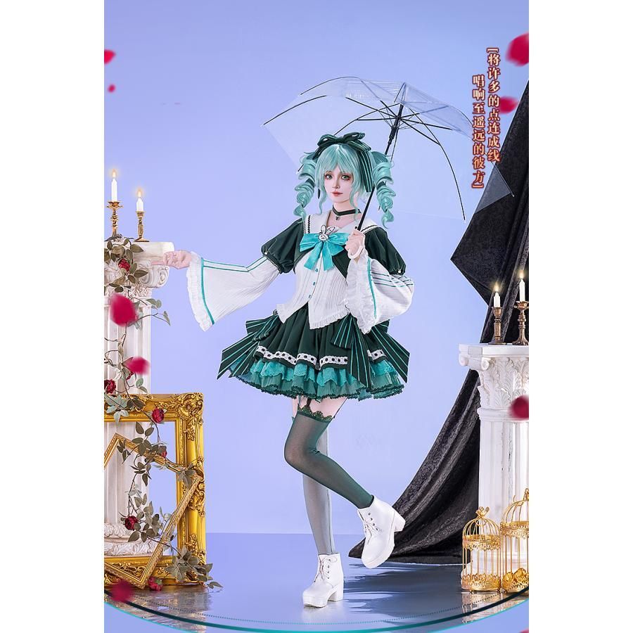 初獣猫 初音ミク 鏡音リン 巡音ルカ 重音テト ゴシック コスプレ衣装 職人製作