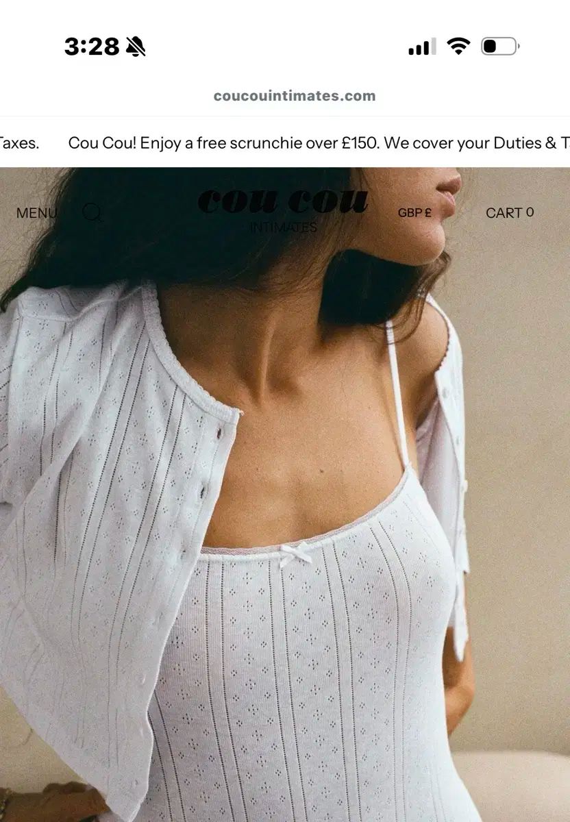 coucou intimates クク クロップド ガードル ノースリーブ セット