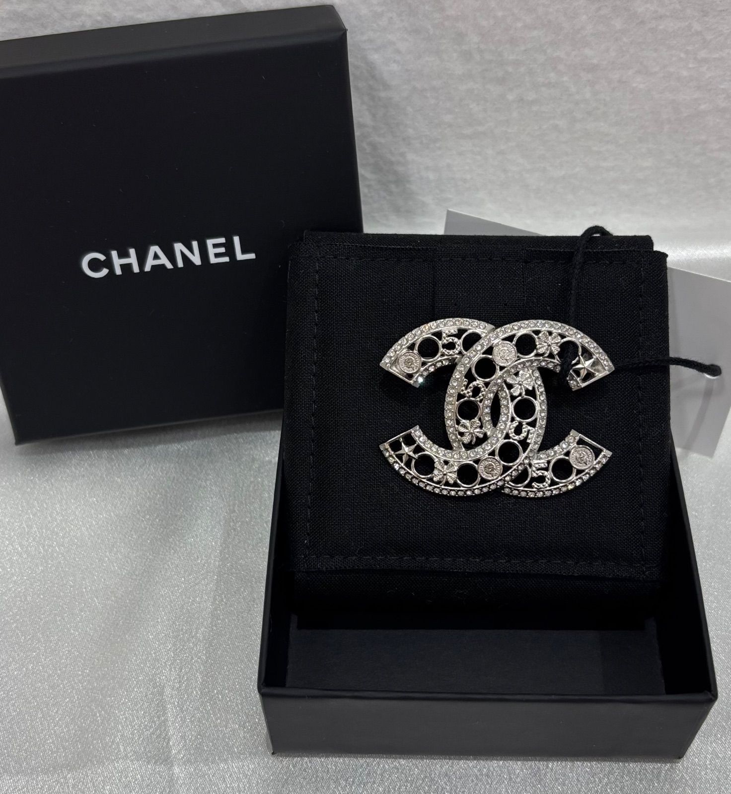 全セット CHANEL ココマーク ブローチ シルバー