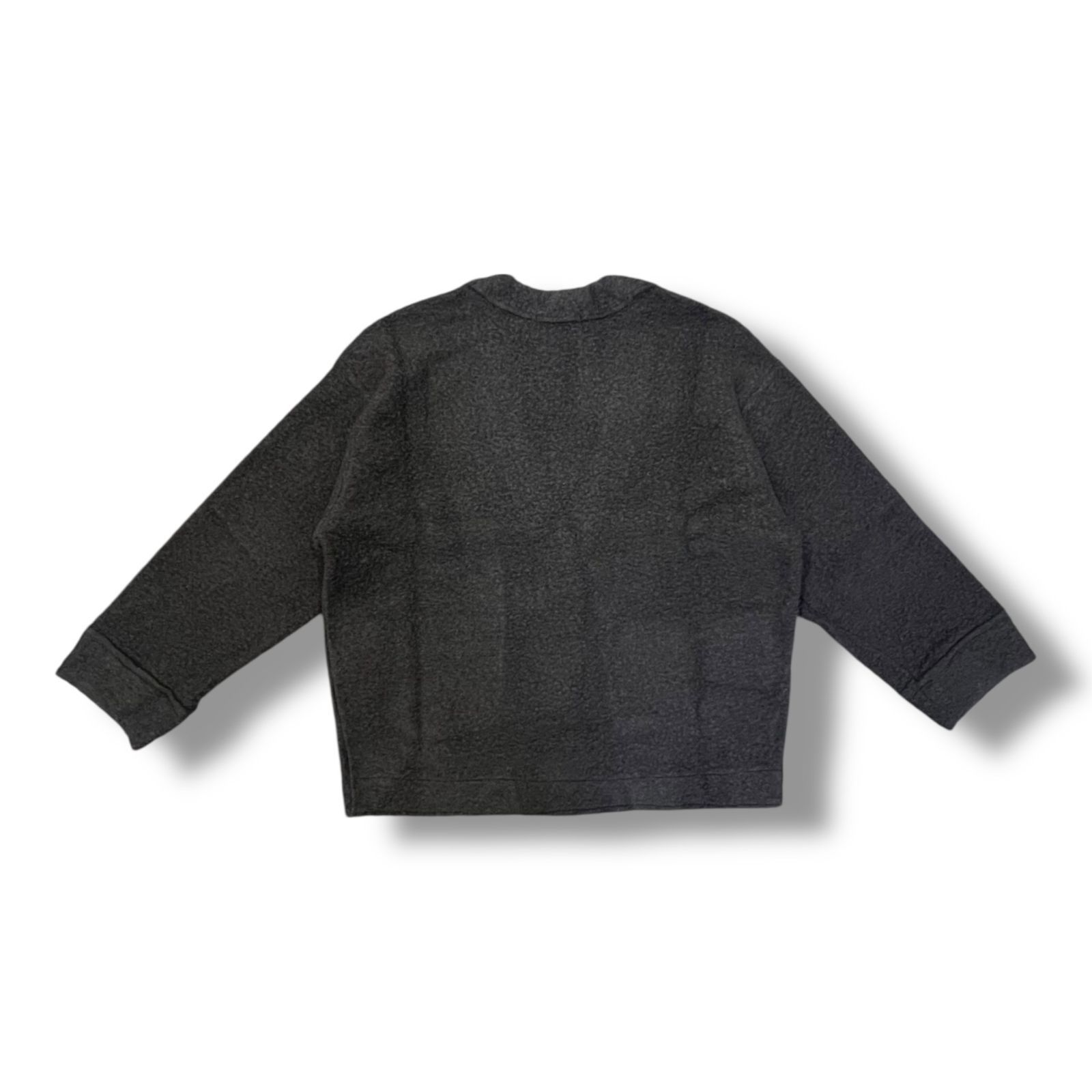 参考上代24200円 PRANK PROJECT Needle Napping Over Cardigan ニードルナッピングオーバーカーディガン ニット セーター プランクプロジェクト 31232415208 グレー F 145A1