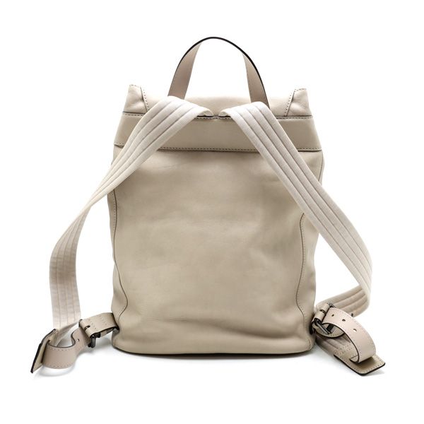 【楠本質店/元住吉】LONGCHAMP/ロンシャン　3D　バックパック　レザー　アイボリー系【中古】 楠本質店/元住吉】LONGCHAMP/ロンシャン 3D バックパック レザー