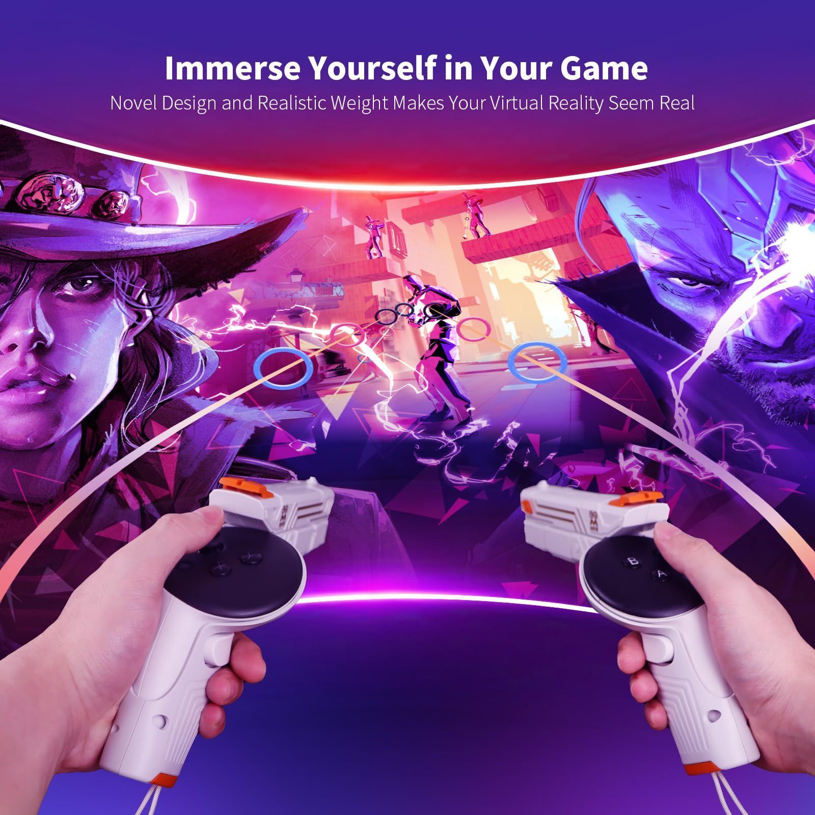 【特価商品】AMVR quest 3S/ quest 3 に対応ガンストック、vr シューティングコントローラーグリップ gun stock 、FPS シューティングゲーム用アクセサリー