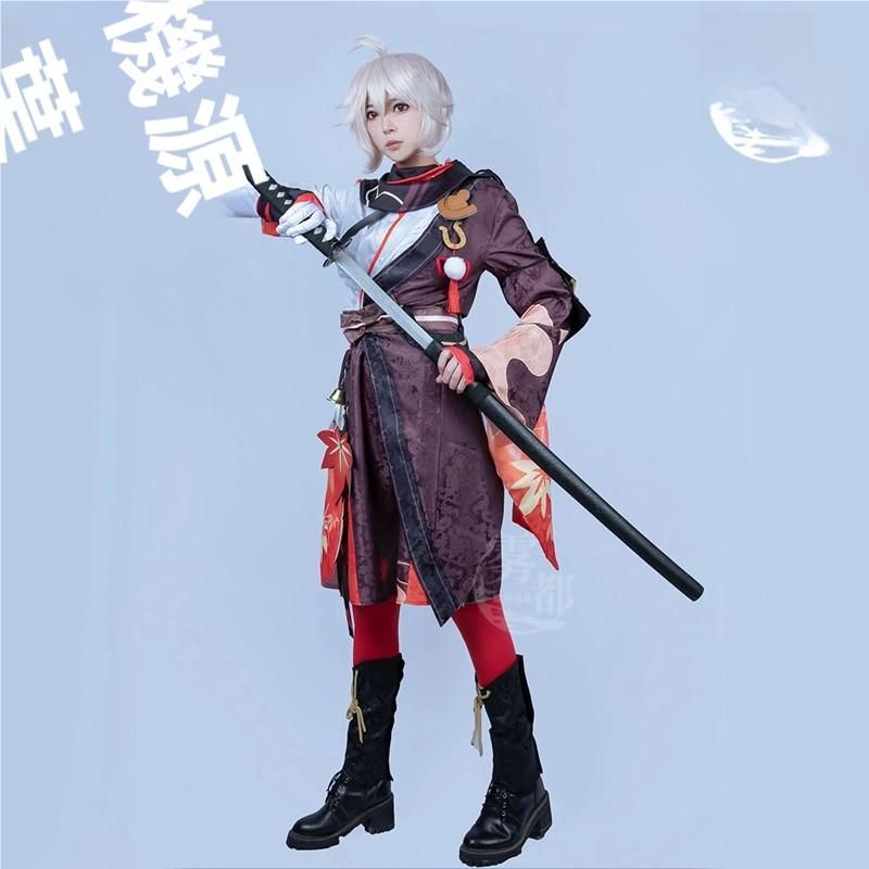 霧都アニメ 原神 楓原万葉 侍 コスプレ衣装 職人製作