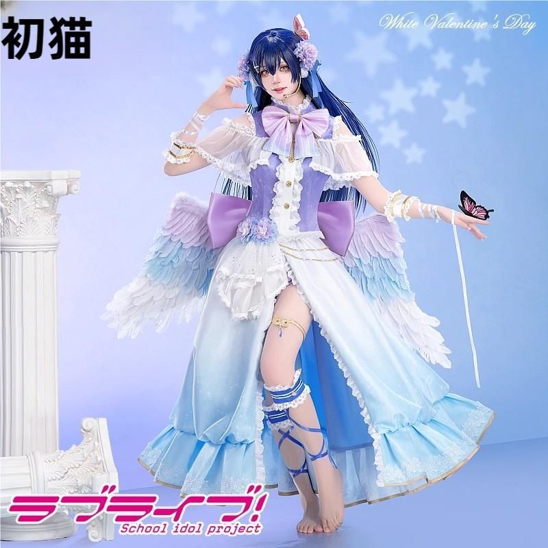 新発売 初獣猫 ラブライブ！ 園田海未 コスプレ衣装 ホワイトデー