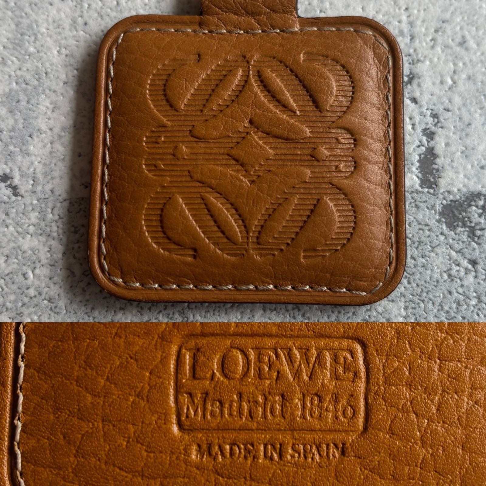 ロゴ型押し キーリング