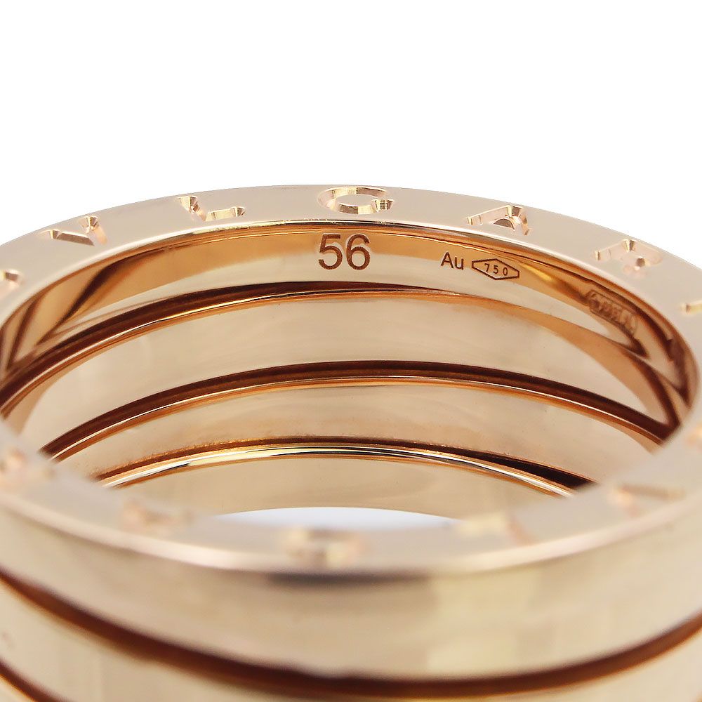 ブルガリ B zero 1 ビー ゼロワン 3バンド リング 指輪 ＃56 16号