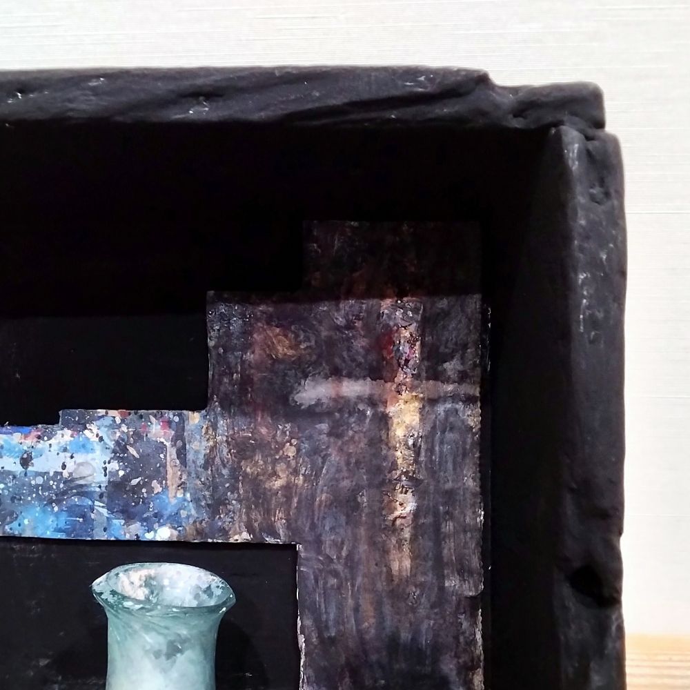 内野隆文 瓶とダイス オブジェ 立体作品 現代美術 現代アート