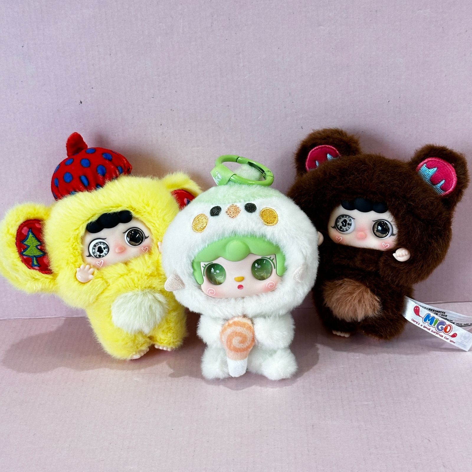 △Yooki / MIGO トラブルメーカー ぬいぐるみ 3個セット 中古品